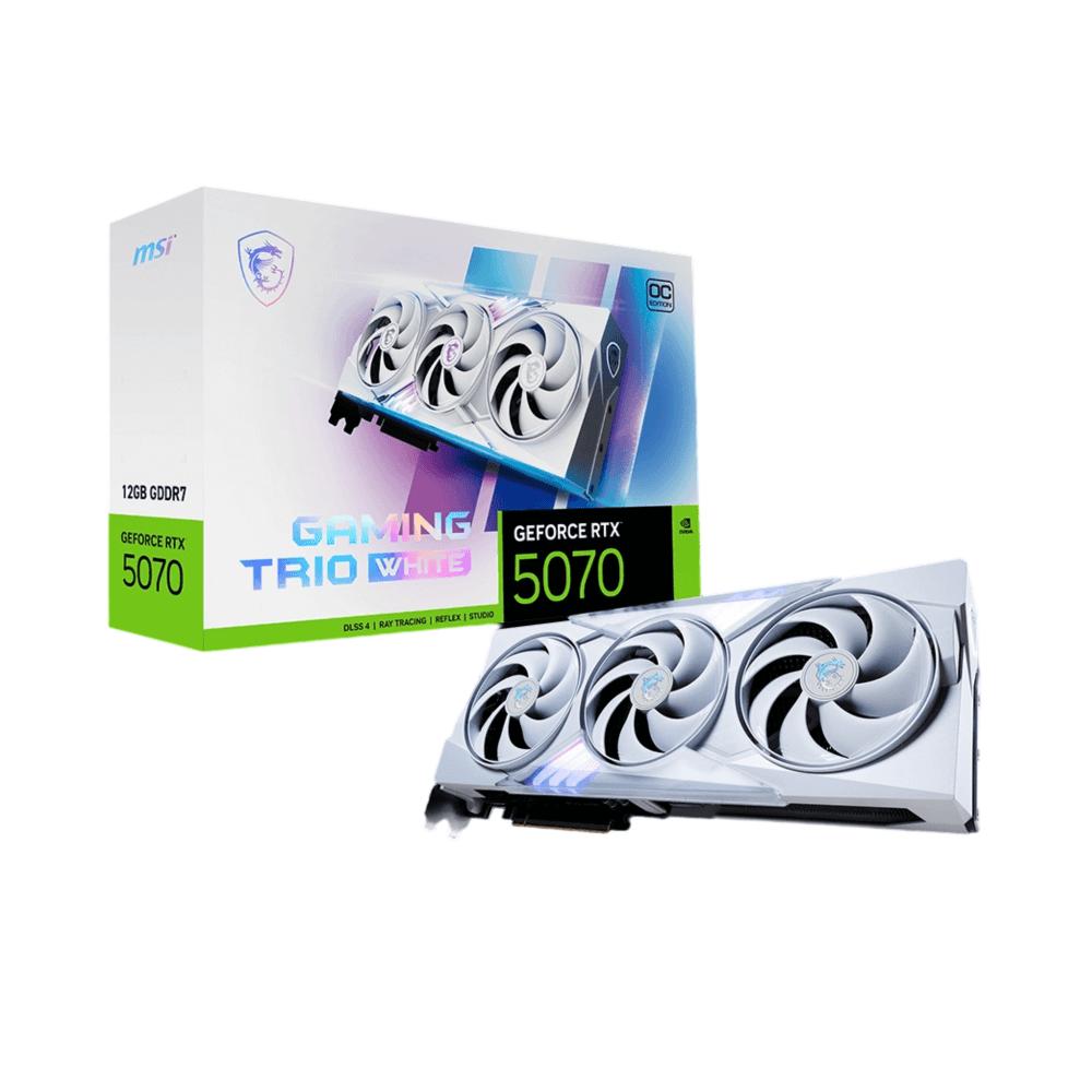微星 白魔龙 GeForce RTX 5070 12G GAMING TRIO OC WHITE