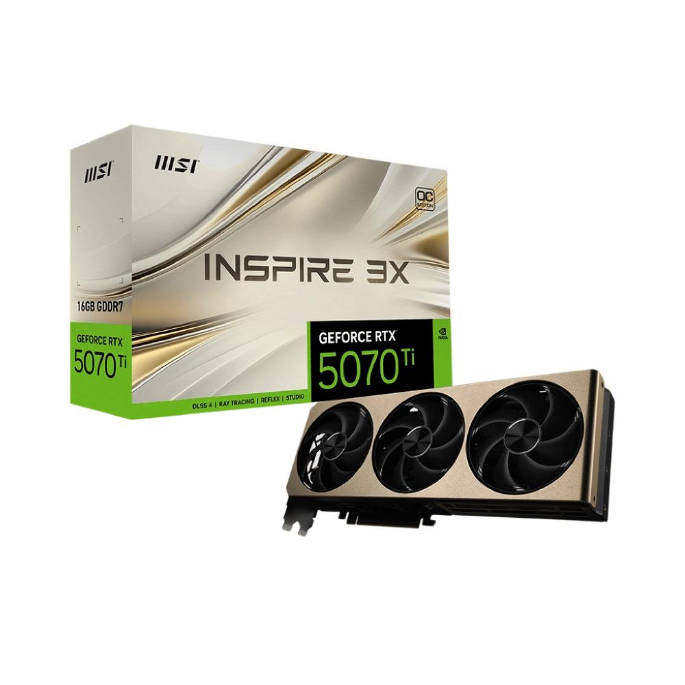 微星 硬派师 GeForce RTX 5070 Ti 16G INSPIRE 3X OC PLUS